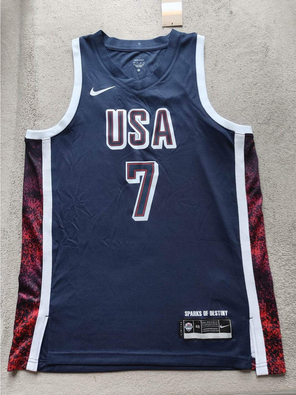 Kevin Durant Men's USA Basketball Nike 2024 Swingman Player Jersey Size L